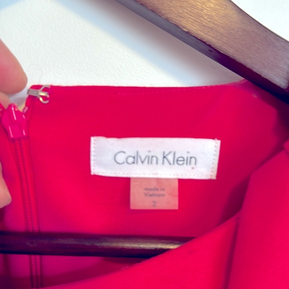 Calvin Klein Fushia Pink Cocktail dress - mint condition! - Picture 3 of 3